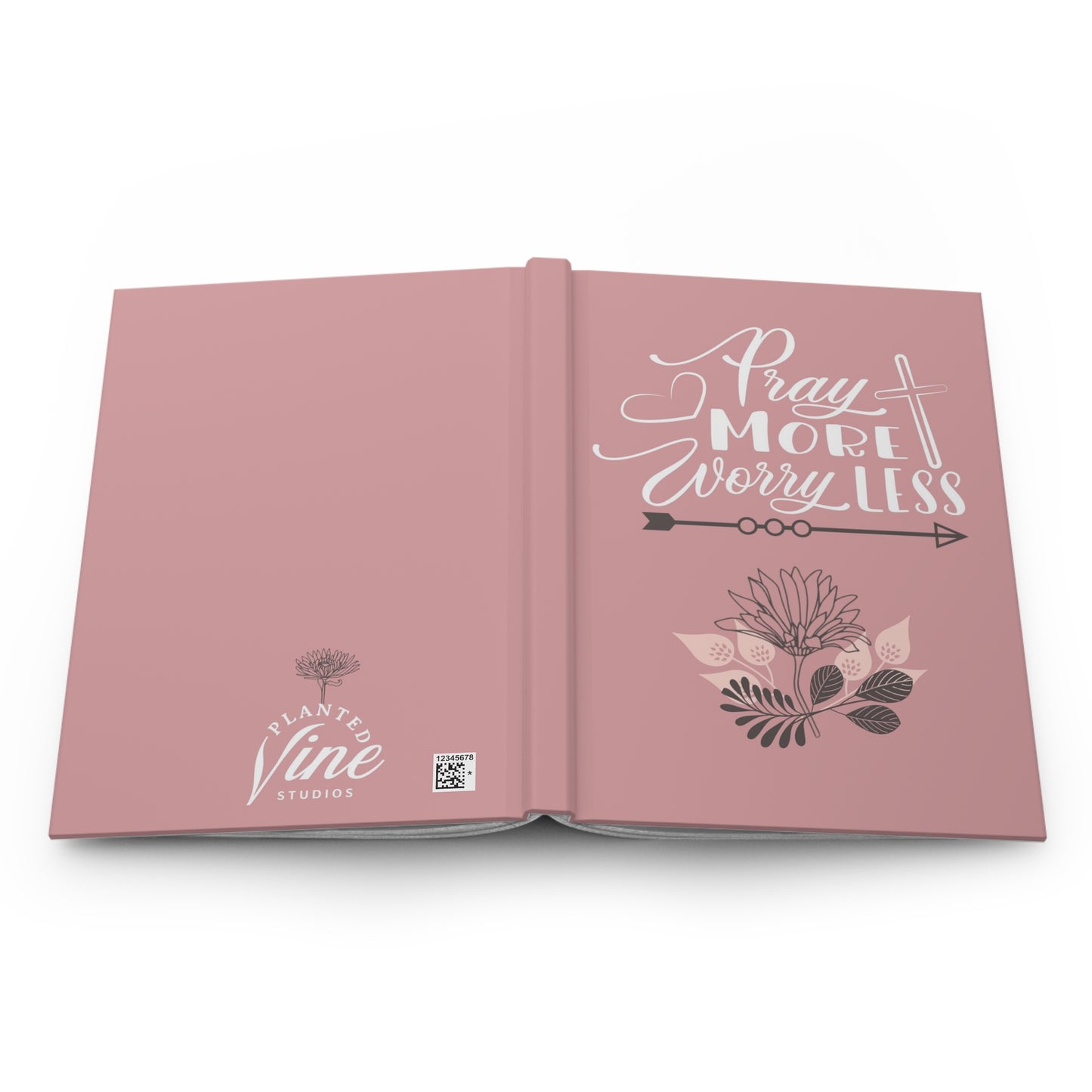 Pray more worry less - Hardcover Journal Matte