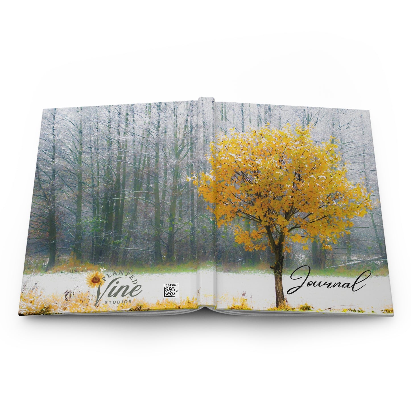 Beautiful Yellow Tree - Hardcover Journal Matte