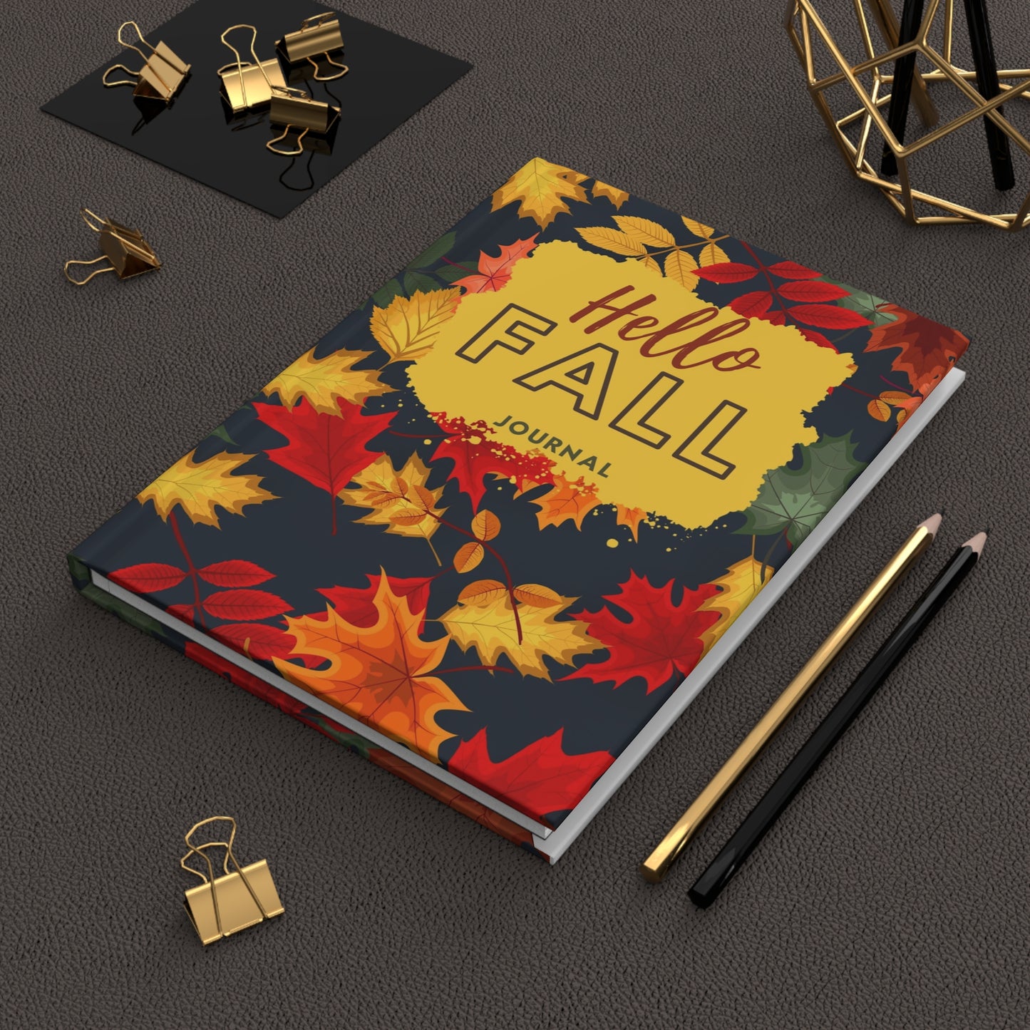 Hello Fall - Hardcover Journal Matte