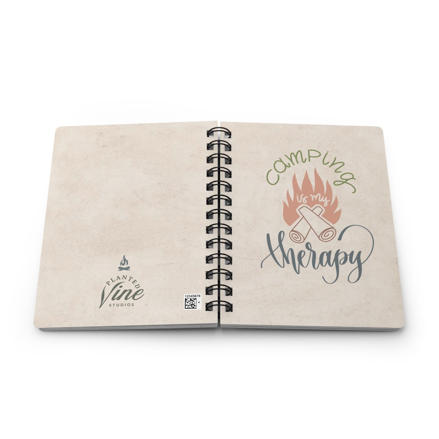 Camping Therapy - Spiral Bound Journal/Notebook