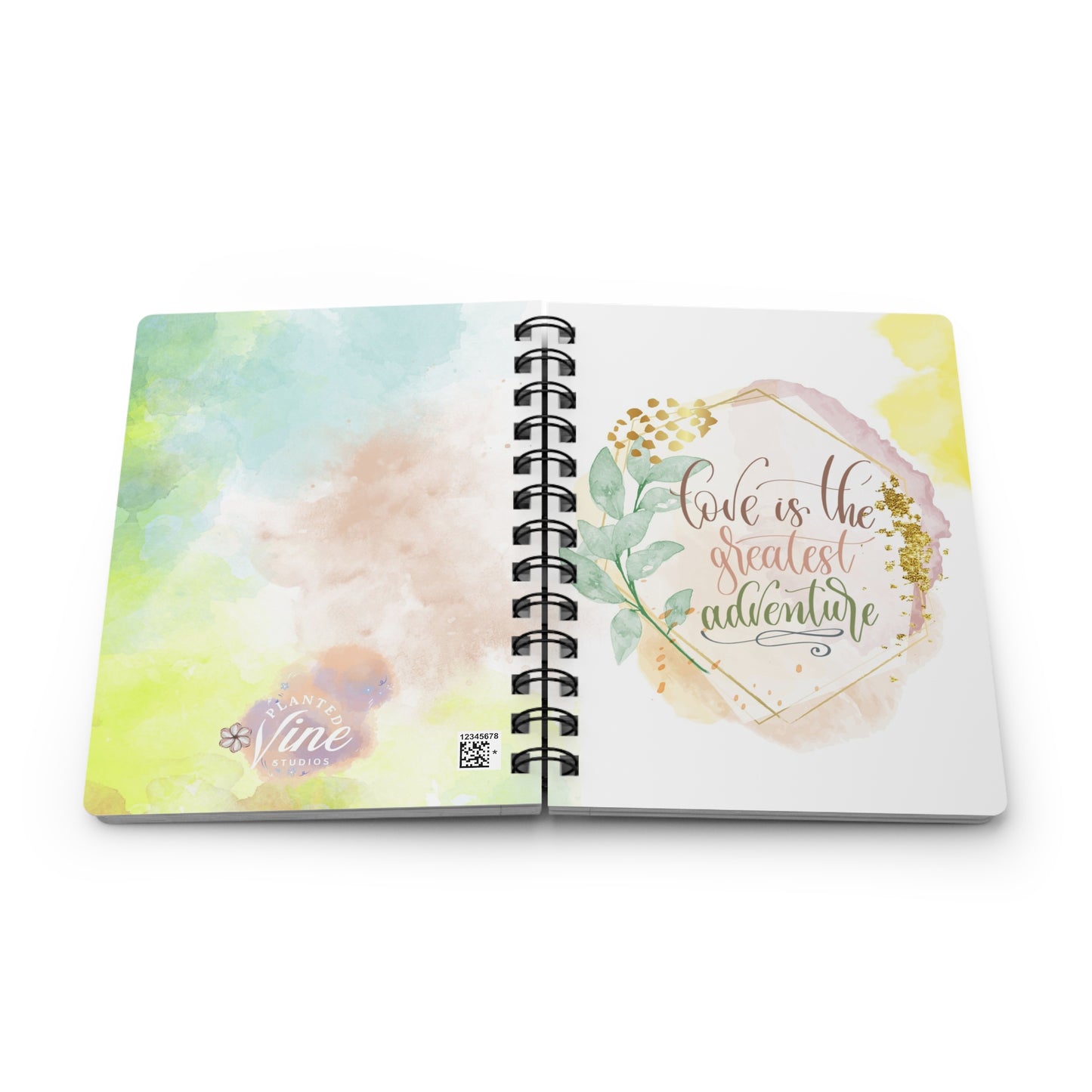 Love is the greatest adventure - Spiral Bound Journal/Notebook