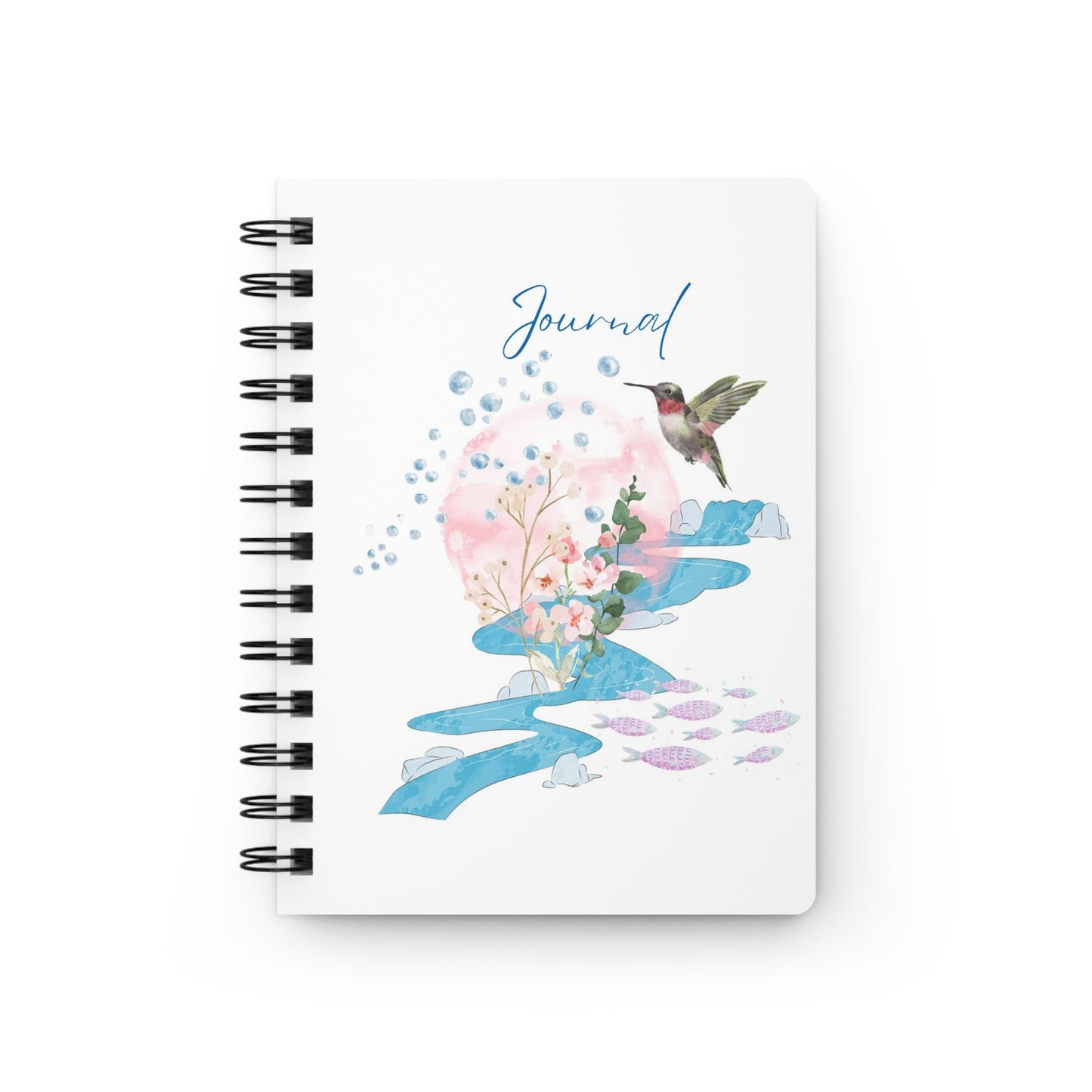 Watercolor Hummingbird Journal - Spiral Bound Journal/Notebook