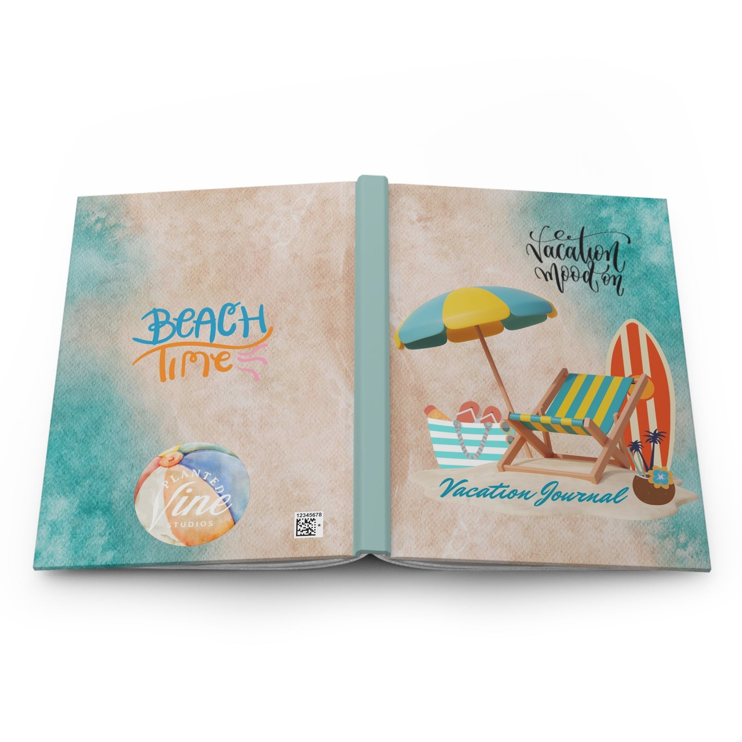 Vacation Mood On - Vacation Journal - Hardcover Journal Matte