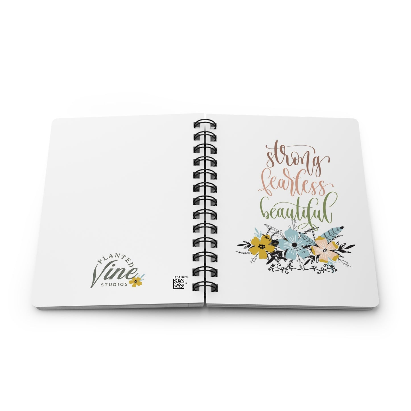 Strong Fearless Beautiful- Spiral Bound Journal/Notebook