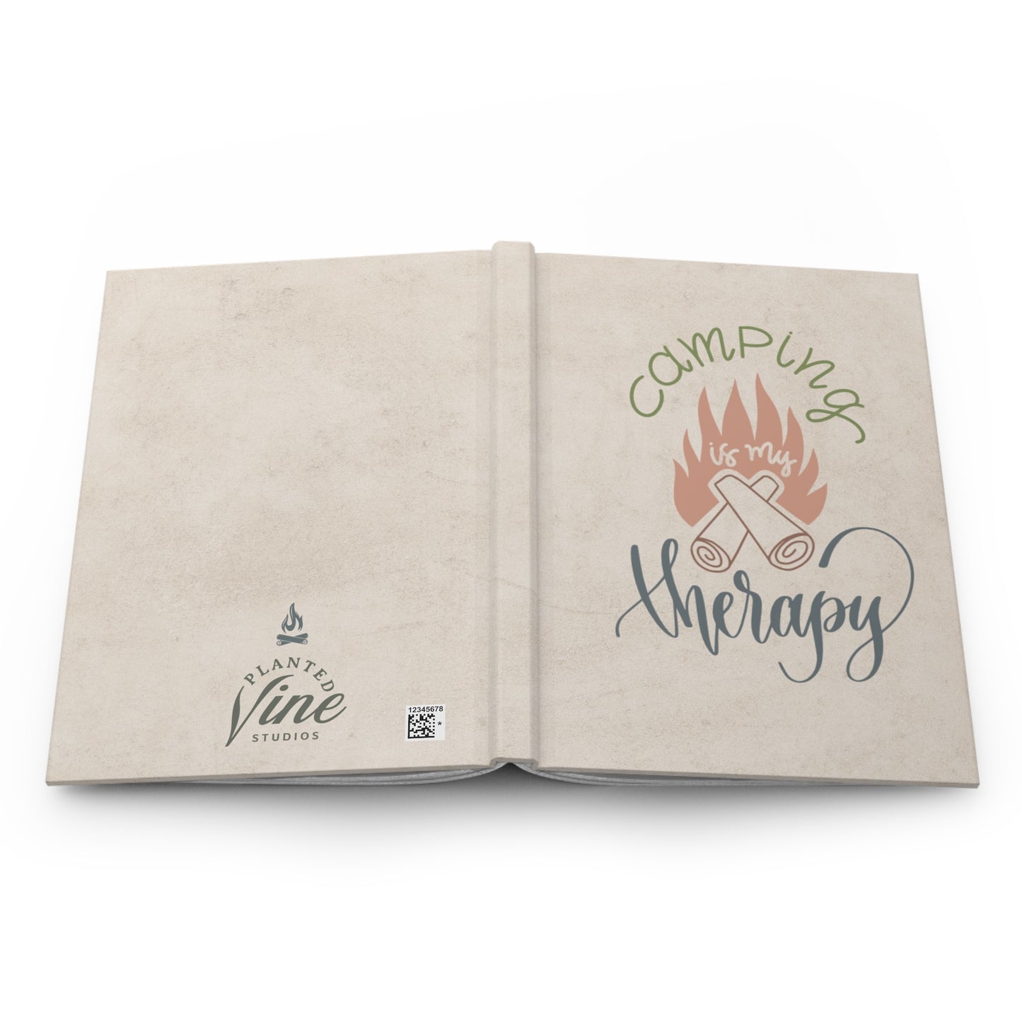 Camping is my Therapy - Hardcover Journal Matte