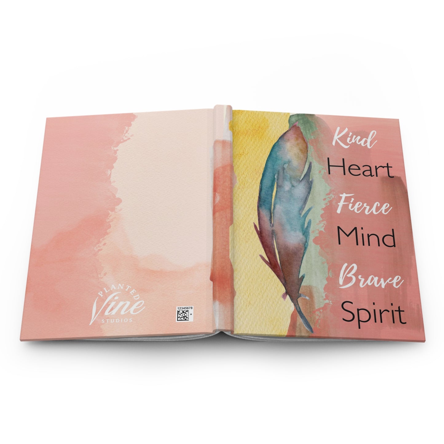 Kind Heart Fierce Mind Brave Spirit - Hardcover Journal Matte