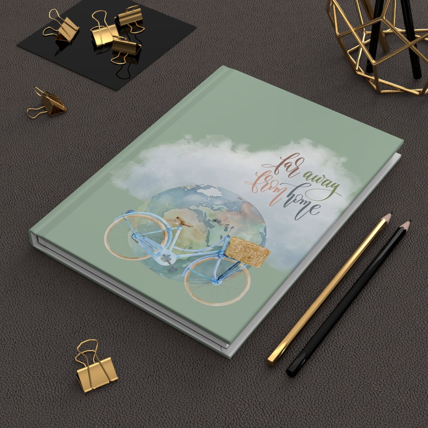 Far away from home travel journal - Hardcover Journal Matte