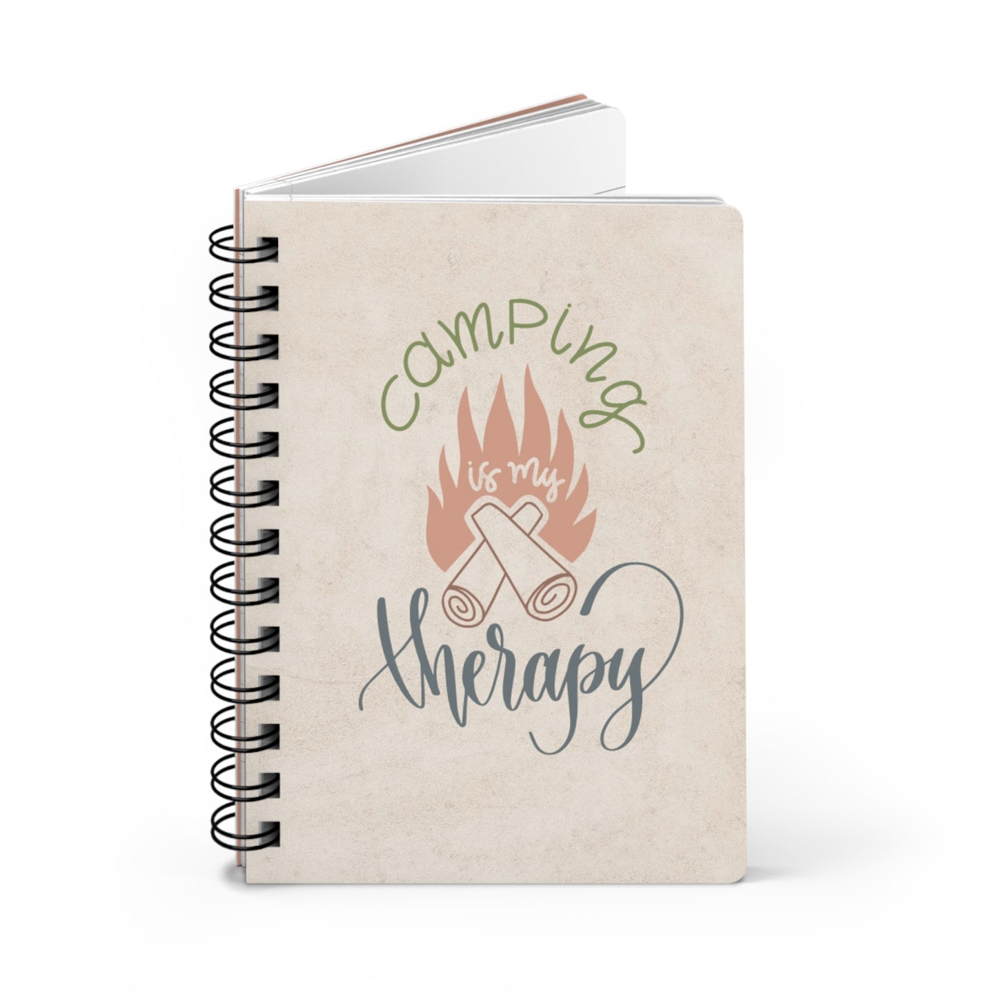 Camping Therapy - Spiral Bound Journal/Notebook