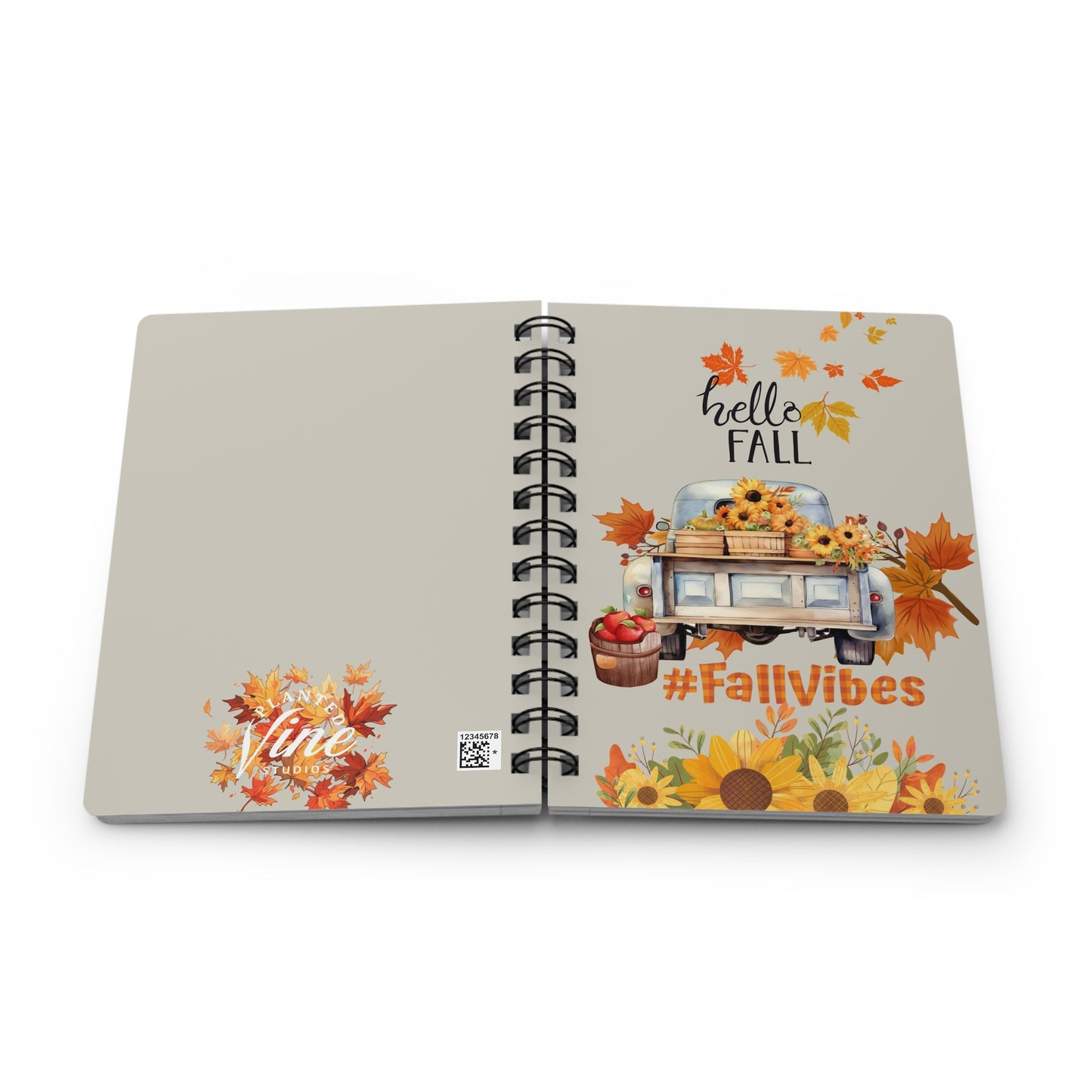 Fall Vibes - Spiral Bound Journal/Notebook