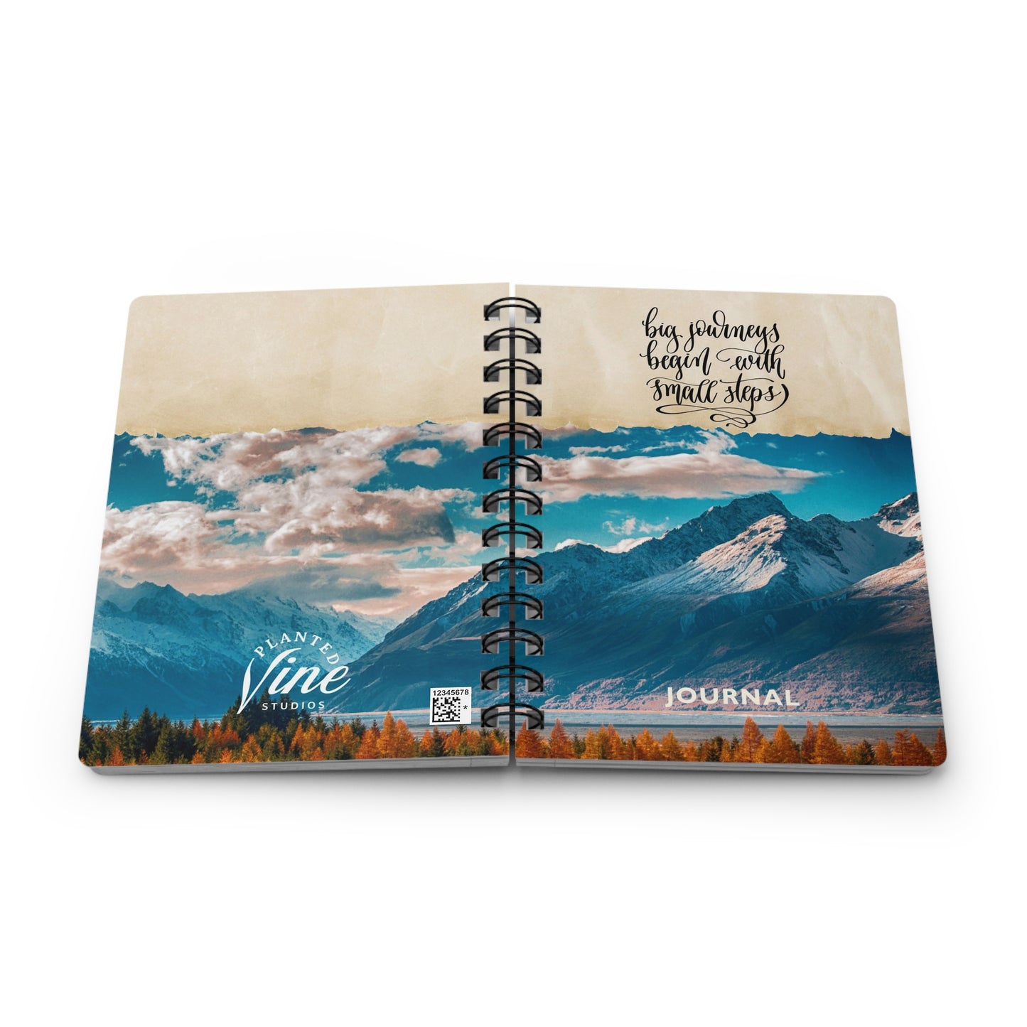 Big journeys begin with small steps - Spiral Bound Journal/Notebook