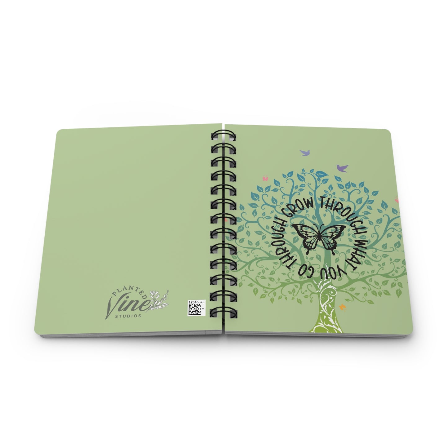 Grow through what you go through - Spiral Bound Journal/Notebook
