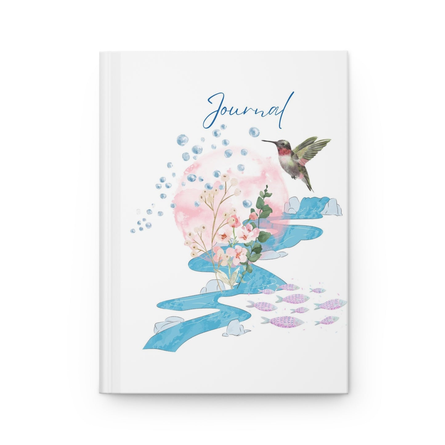 Watercolor Hummingbird Journal - Hardcover Journal Matte