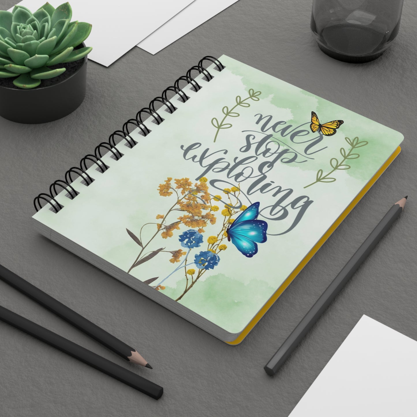 Never Stop Exploring - Spiral Bound Journal/Notebook