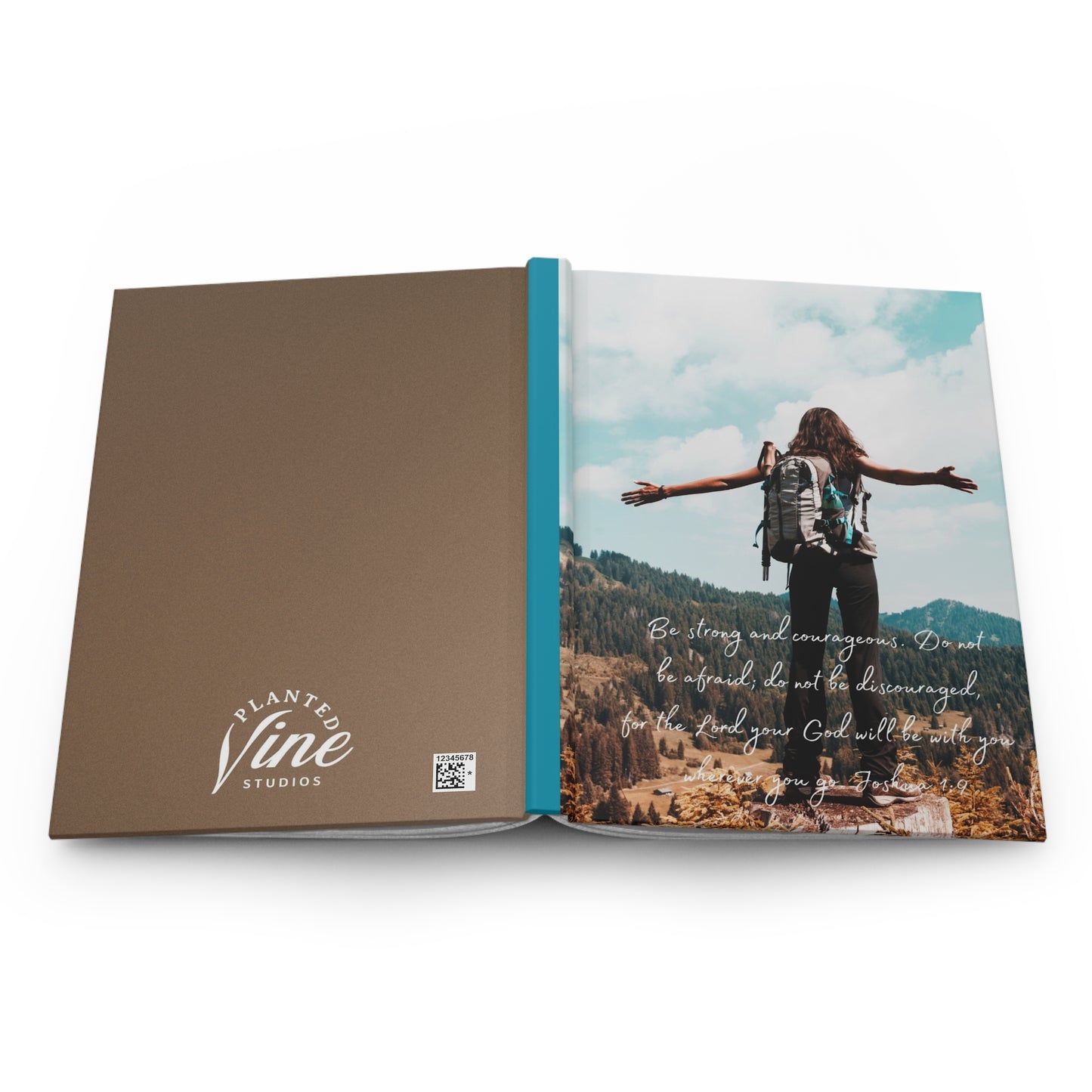 Be strong and courageous - Hardcover Journal Matte