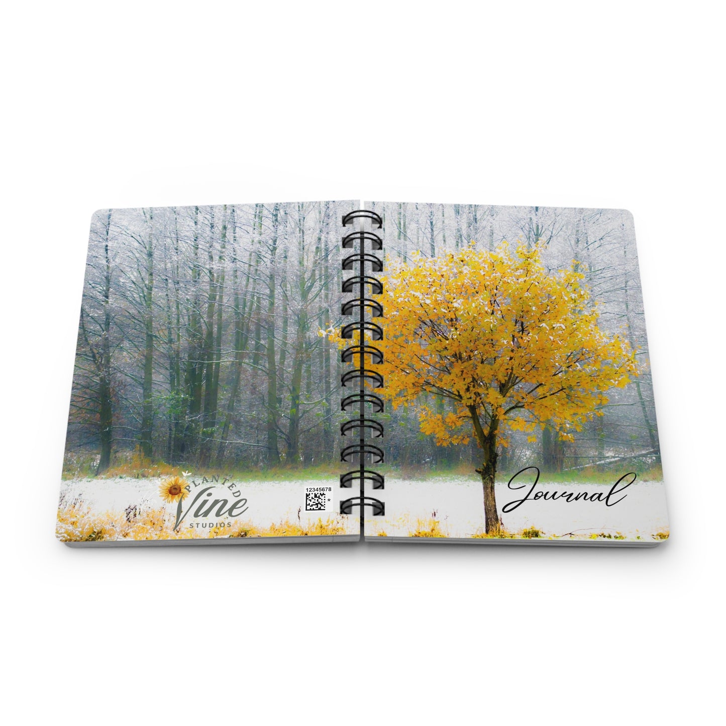 Beautiful Yellow Tree Journal - Spiral Bound Journal/Notebook