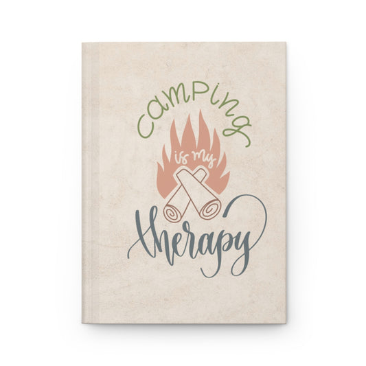 Camping is my Therapy - Hardcover Journal Matte