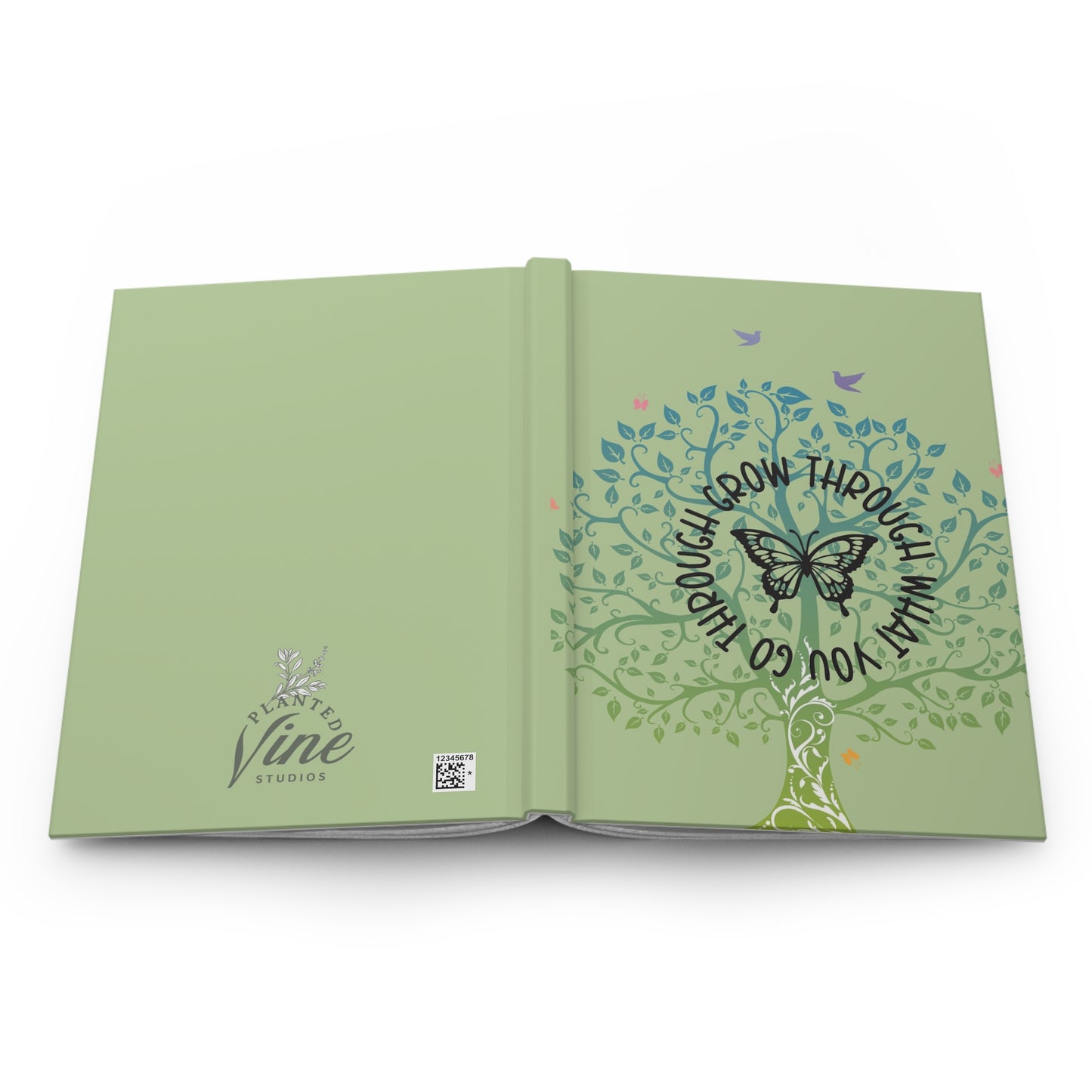 Grow through what you go through - Hardcover Journal Matte