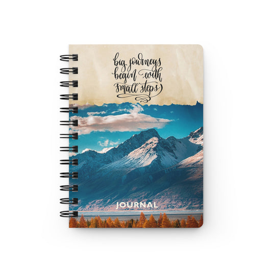 Big journeys begin with small steps - Spiral Bound Journal/Notebook