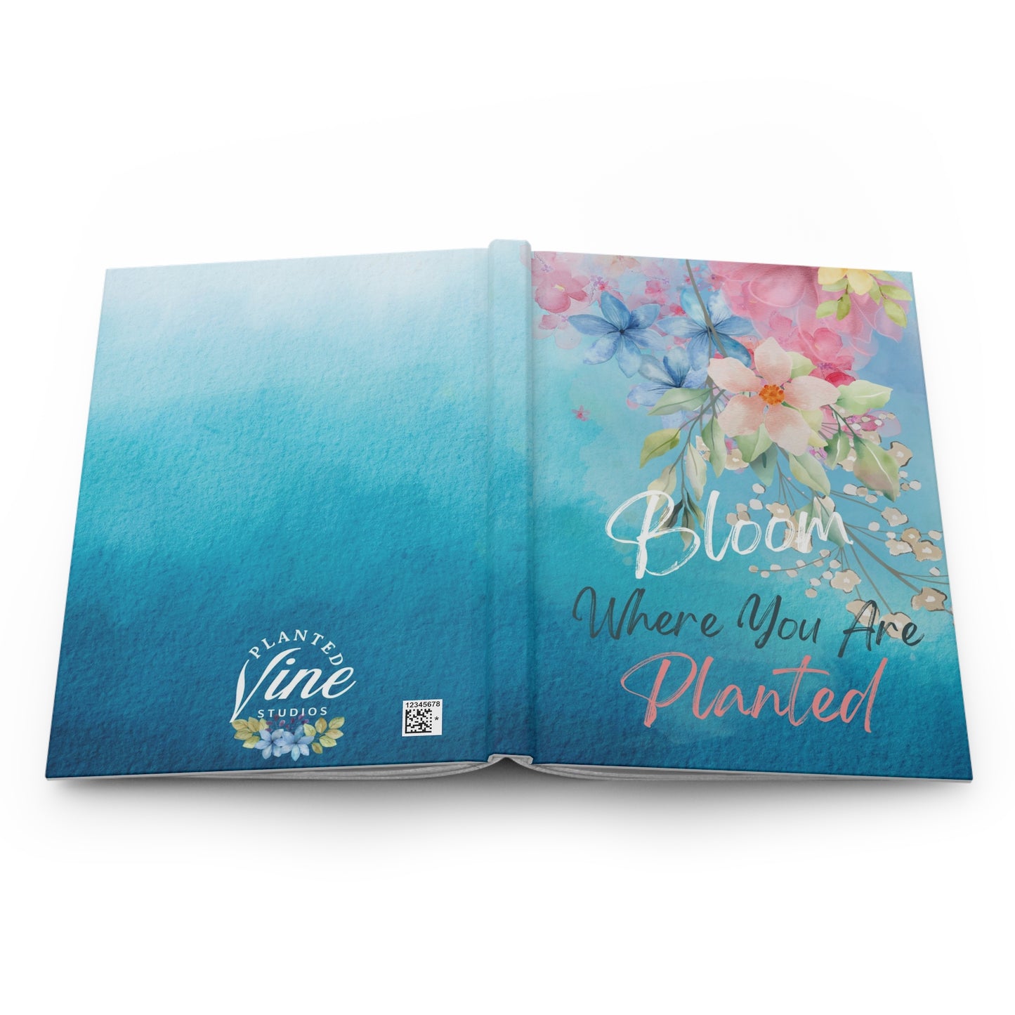 Bloom where you are planted - Hardcover Journal Matte
