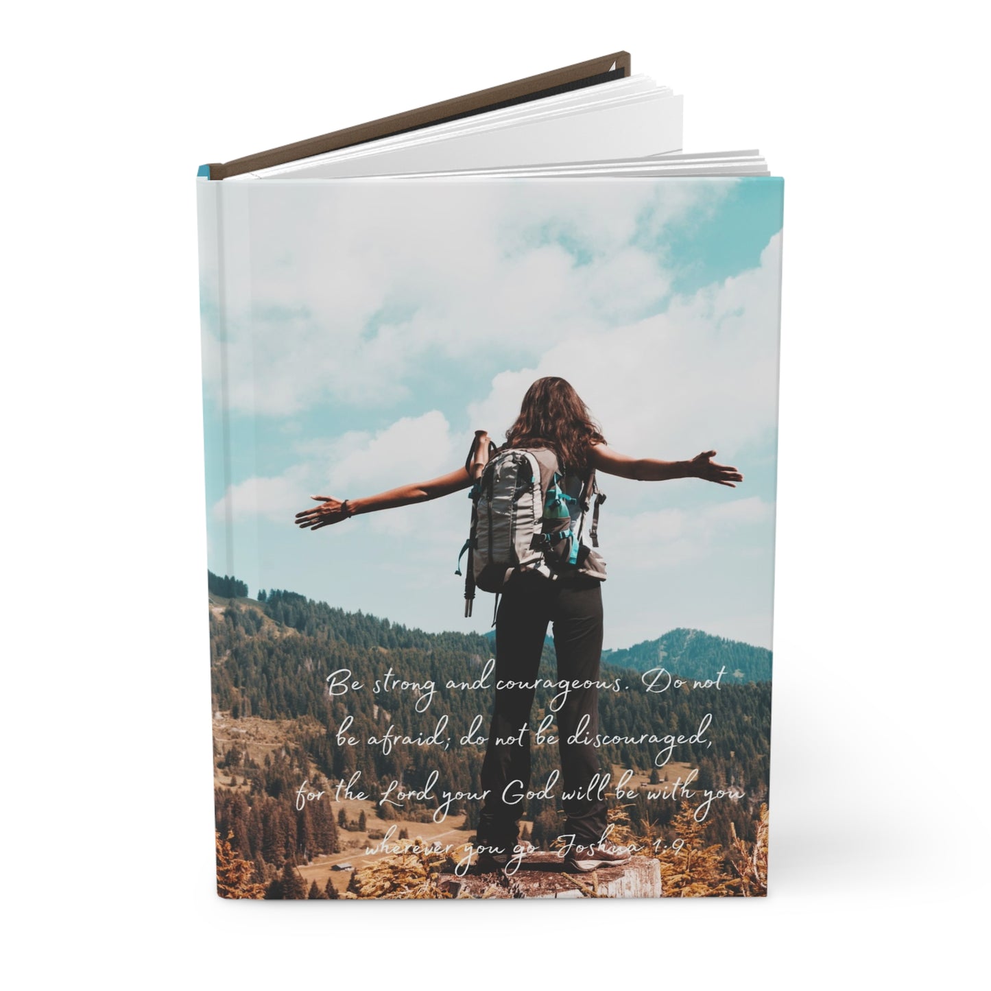 Be strong and courageous - Hardcover Journal Matte