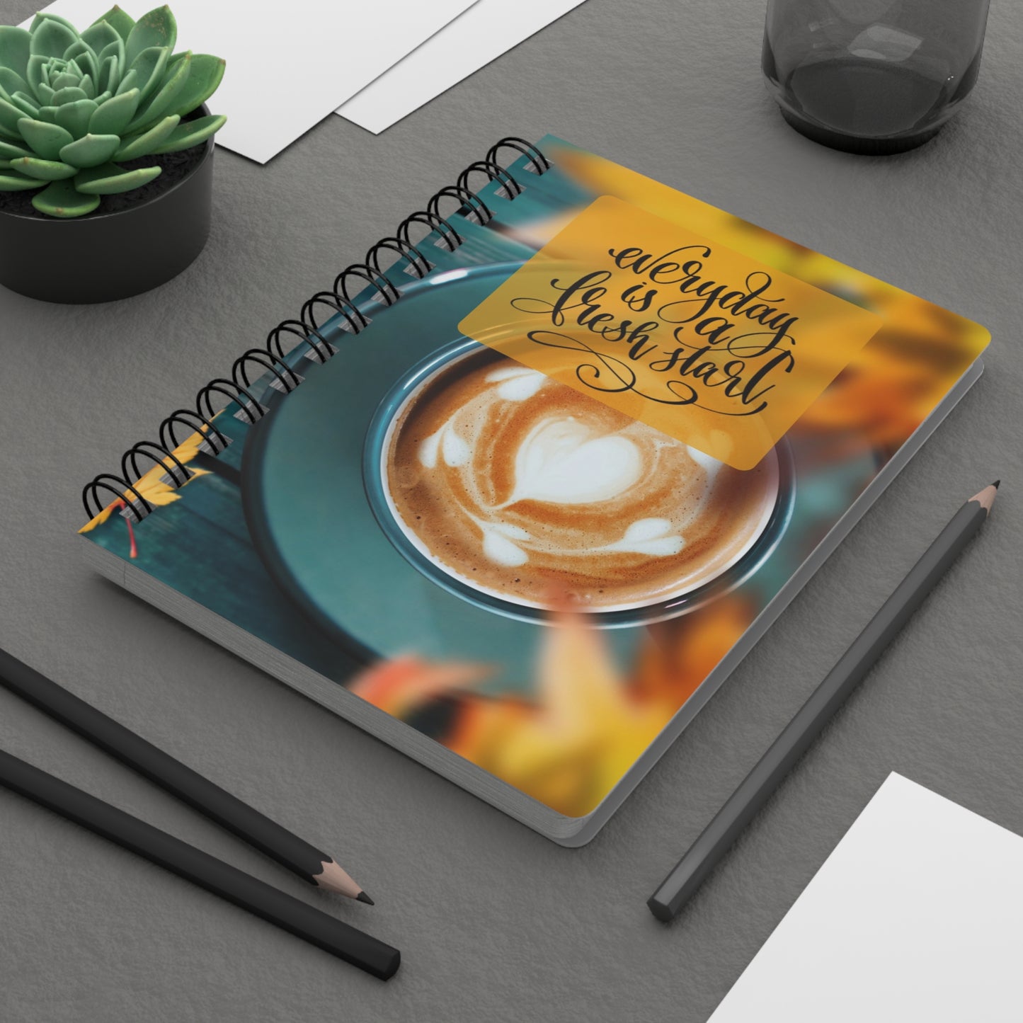 Every Day is a Fresh Start - Spiral Bound Journal/Notebook
