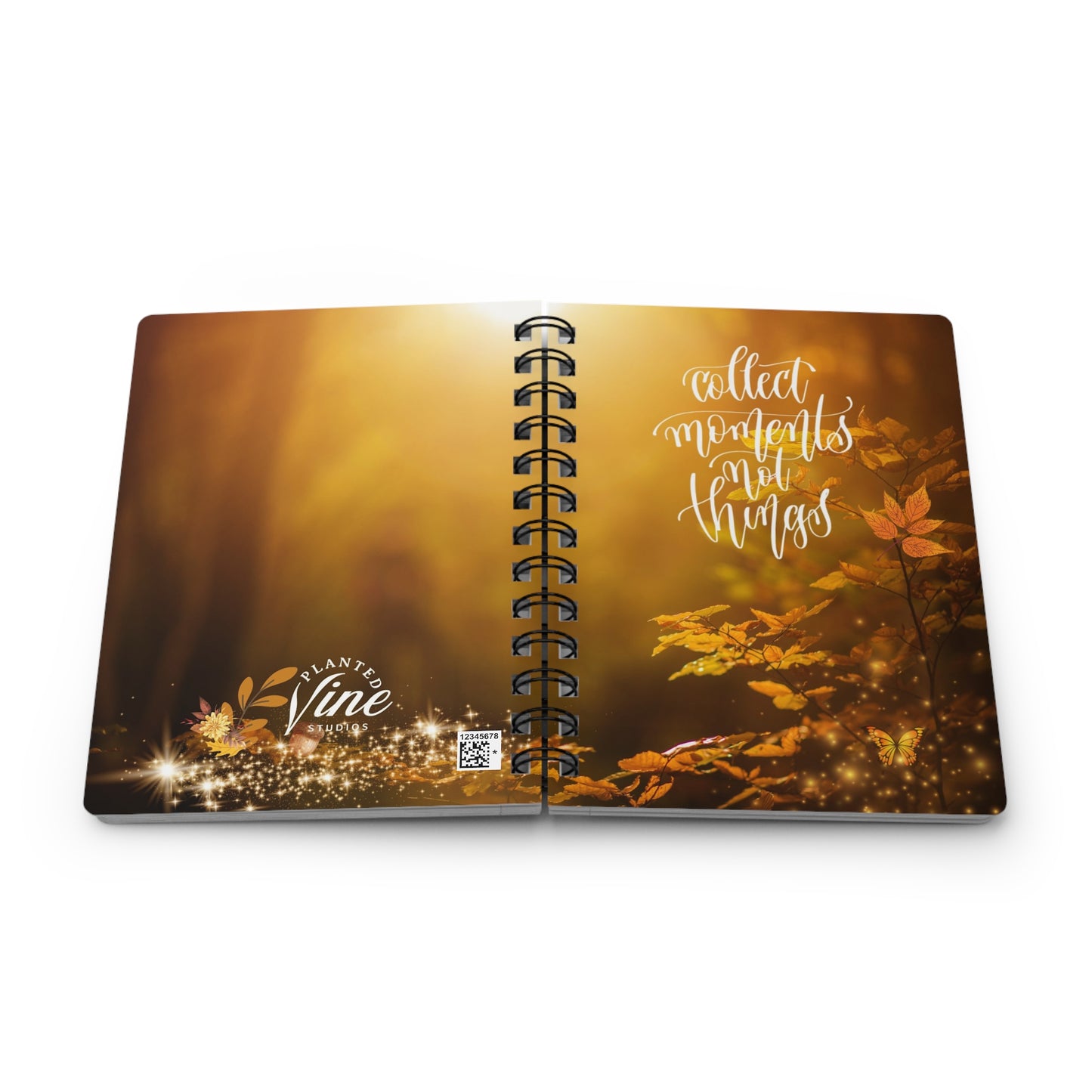 Collect Moments Not Things  - Spiral Bound Journal/Notebook