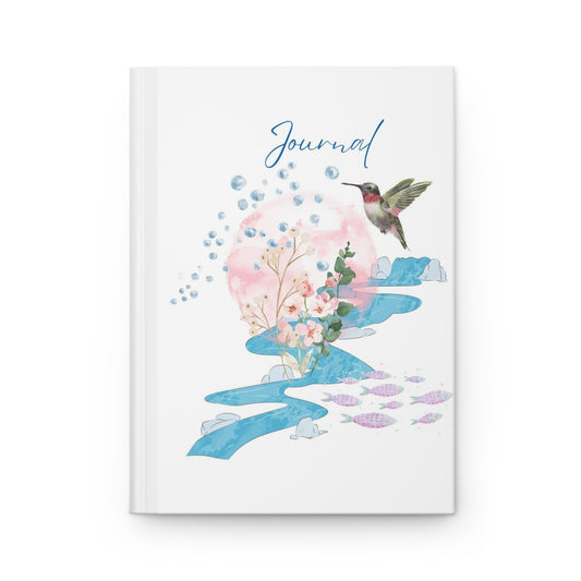 Watercolor Hummingbird Journal - Hardcover Journal Matte