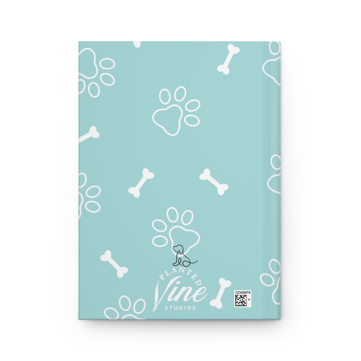 Dogs leave pawprints on our hearts - Hardcover Journal Matte