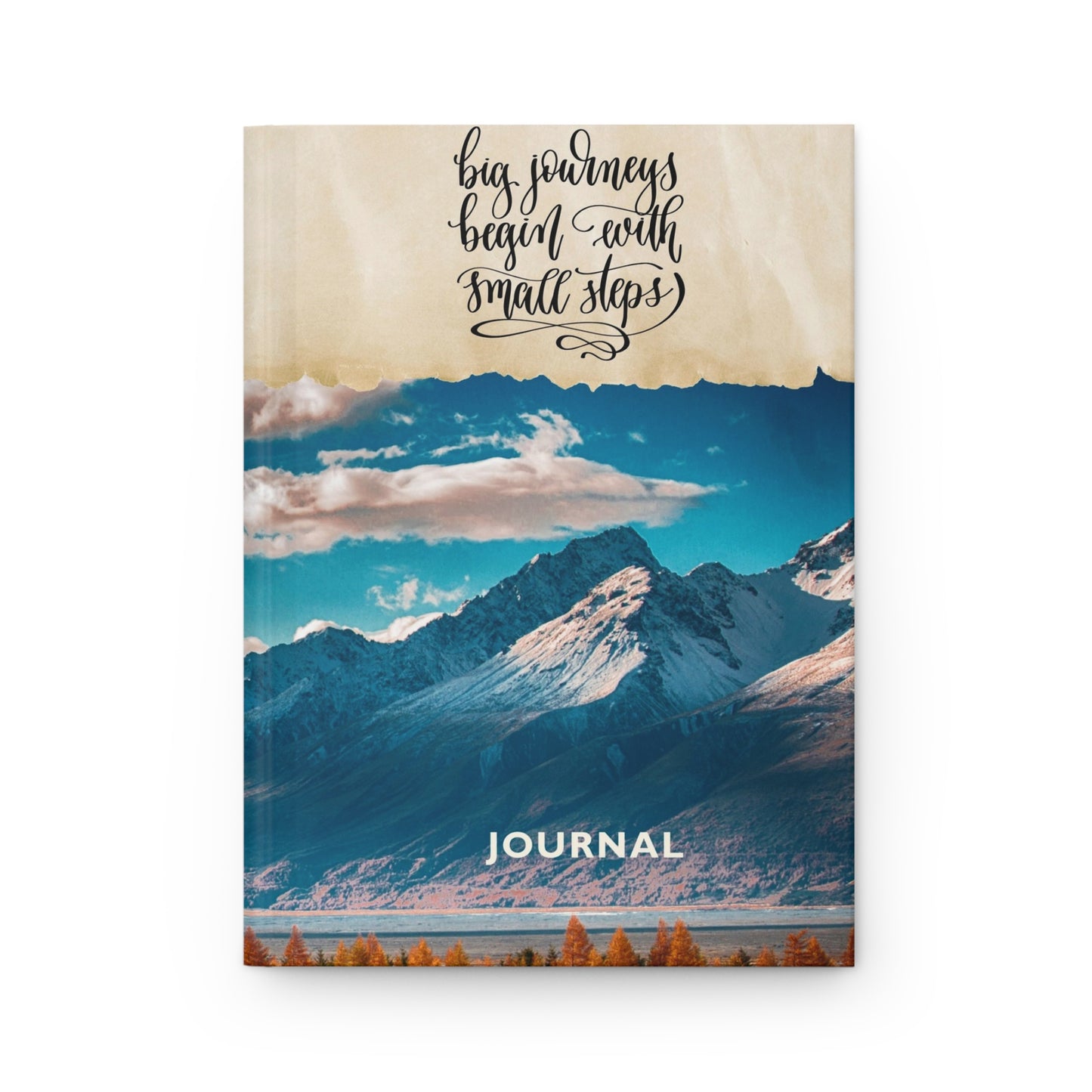 Big journeys begin with small steps - Hardcover Journal Matte